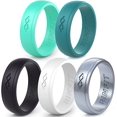 thumbnail image 1 of Rinfit Silicone Wedding Rings for Women - Infinity Collection - 5 Rings Pack, 1 of 12