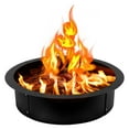 Heavy-Duty 45-Inch Fire Pit Ring Insert – 2.0mm Thick Steel DIY Liner For Above Or In-Ground Outdoor Fire Pits