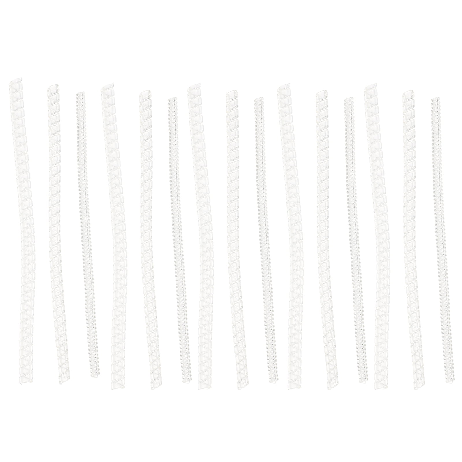 LEIF3 Ring Adjuster Spiral Jewelry Tightener Plastic Resin Sizer for Loose Rings Miss Spring Coil Measurer 15 Pcs