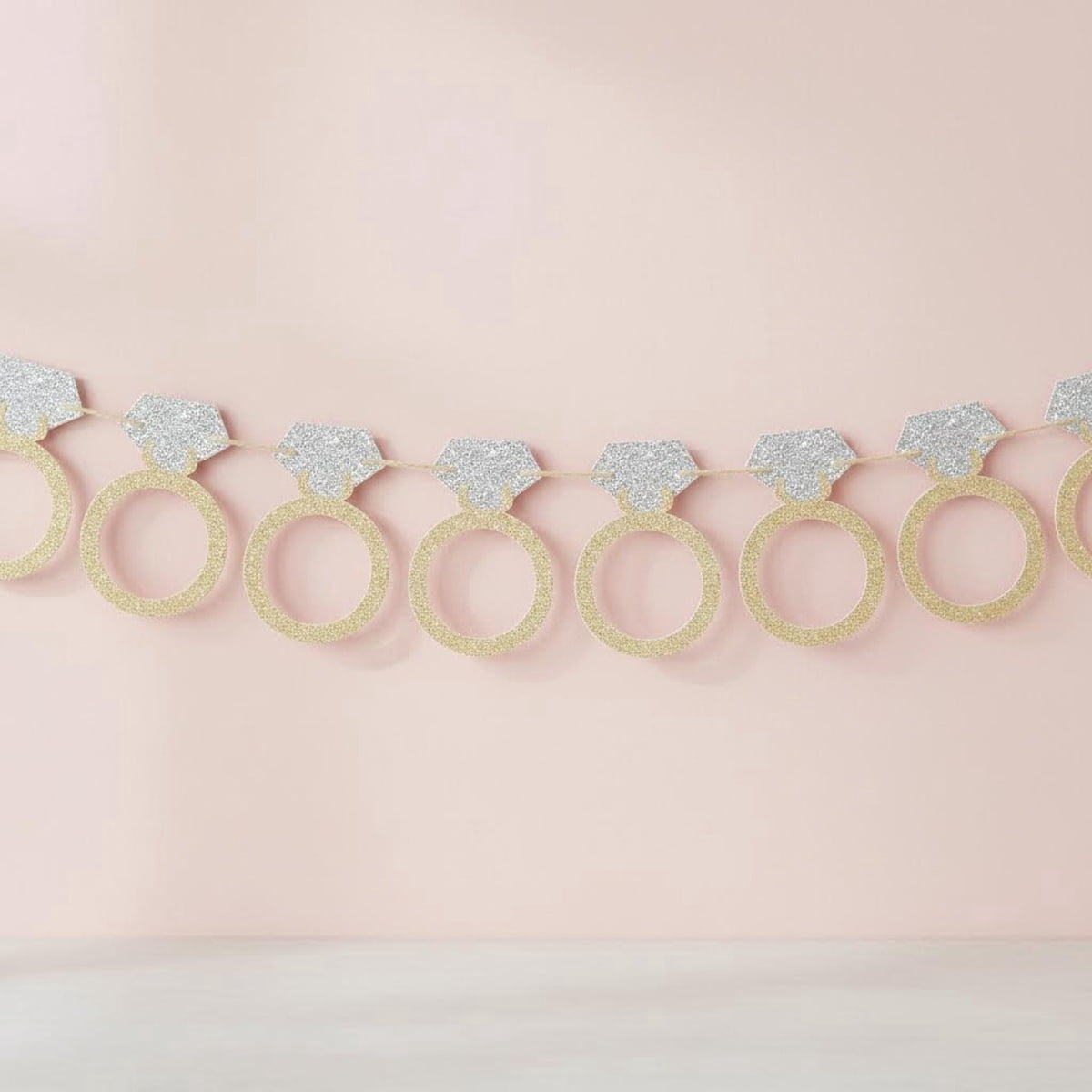 Ring Banner Bachelorette Party Decorations, Pre-Strung Bridal Shower ...