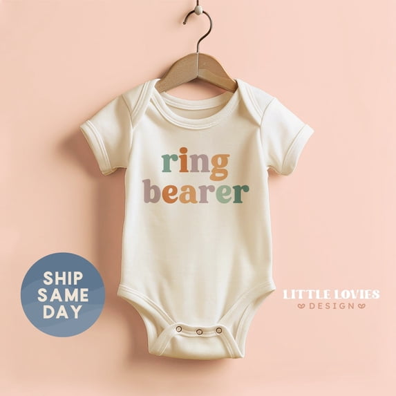 Ring Bearer Onesies, Wedding Baby Bodysuit, Ring Boy Baby Clothes, Take Home Outfit, Cute Baby Onesie, BABY BODYSUIT LAT 4424