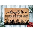 thumbnail image 1 of Ring Bell Pull Weeds Until Someone Answers | Funny Doormat | Welcome Mat | Funny Door Mat | Funny Gift | Home Doormat | Custom Doormat Rug, 1 of 2