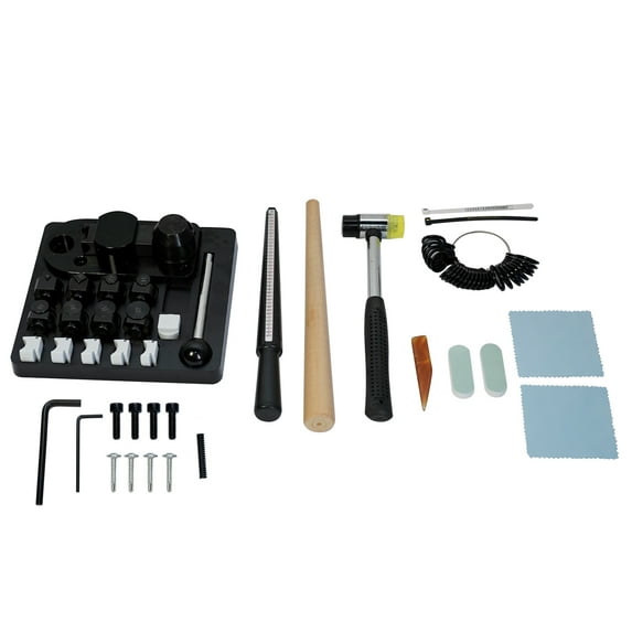 Ring Bending Tool, Ring Bending Machine Ring Bender Making Tool Kit Ring Bender with Nylon Dies Ring Making Tool, Ring Measurement Tool, Multi-Functional Ring Earring Bending Tool Jewelry Making Tool