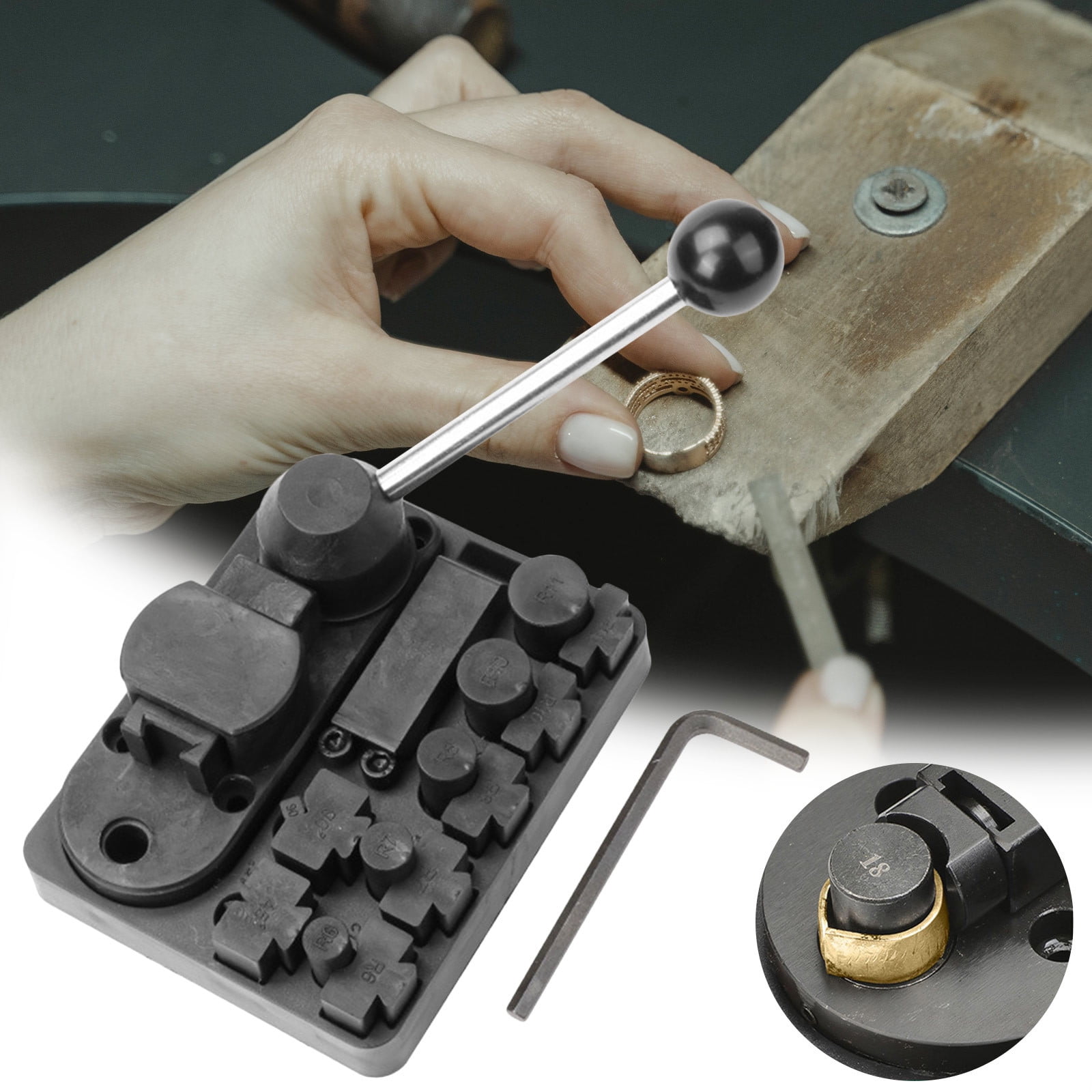 Ring Bending Tool for Jewelry Making - Metal Shaping Kit with Nylon ...
