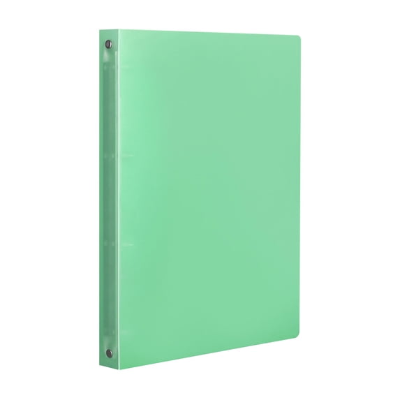 Ring Binder Folder,2 Pocket Folder,Plastic Pocket Folder,Pointed Tip Plastic Two Pocket Folder With Brad Fasteners,No Residue Tear Off Label,Waterproof Letter Size,Office Paper Storage Folder,Green