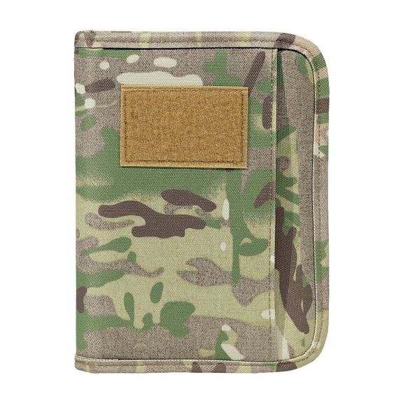 Ring Binder of Loose-Leaf Paper, Weatherproof, Tactical Notebook with Zippered for Folders, Business Cards Refillable 6-Ring Notepad(A6 Size)(20.3*14*2.8cm, Only one laptop sleeves)