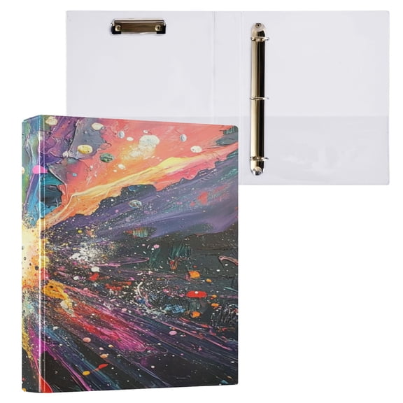 Ring Binders Big Bang Drawing Presentation1.5-inch, Slant Ring One-Touch