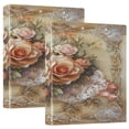 thumbnail image 1 of Ring Binders Butterfly and Roses on Lace Presentation1.5-inch, Slant Ring One-Touch, 1 of 9