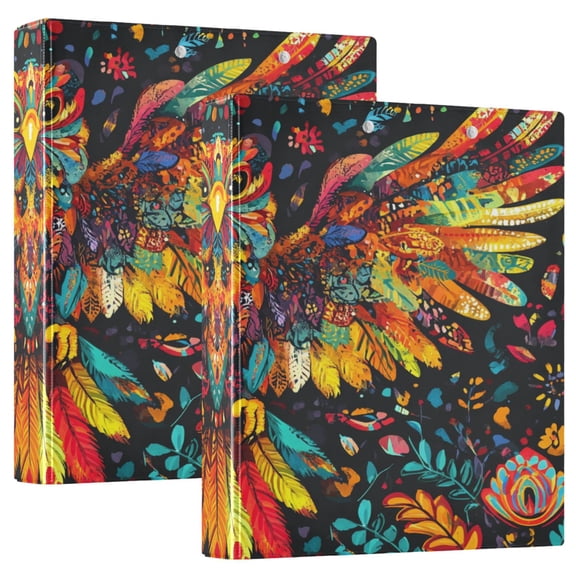 Ring Binders Colorful Bird Presentation1.5-inch, Slant Ring One-Touch