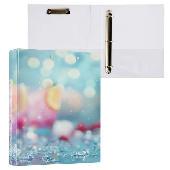 Ring Binders Colorful Cocktails with Fruit Presentation1.5-inch, Slant Ring One-Touch