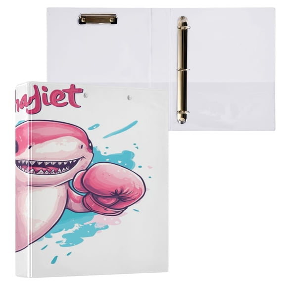 Ring Binders Cute Shark Presentation1.5-inch, Slant Ring One-Touch