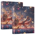 thumbnail image 1 of Ring Binders Decorative Sleigh with Reindeer Presentation1.5-inch, Slant Ring One-Touch, 1 of 9