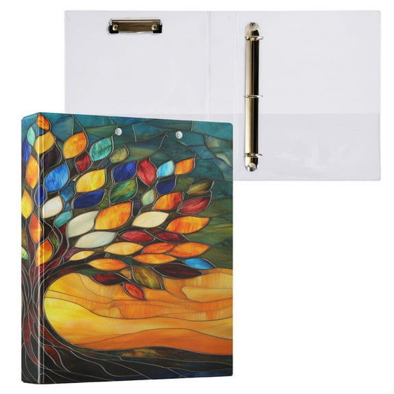 Ring Binders Design Glass Tree Presentation1.5-inch, Slant Ring One-Touch