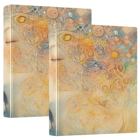Ring Binders Dreamy Floral Portrait Presentation1.5-inch, Slant Ring One-Touch