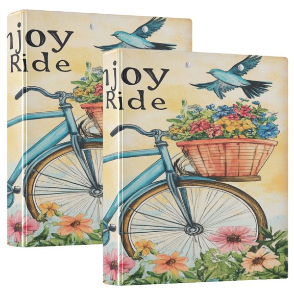 Ring Binders Enjoy Your Bicycle Presentation1.5-inch, Slant Ring One-Touch