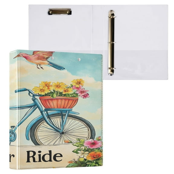 Ring Binders Enjoy Your Ride Presentation1.5-inch, Slant Ring One-Touch