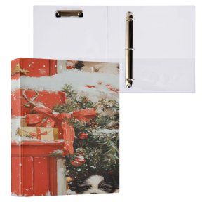 Ring Binders Festive Welcome Presentation1.5-inch, Slant Ring One-Touch