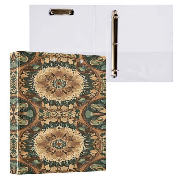 Ring Binders Floral Harmony Presentation1.5-inch, Slant Ring One-Touch