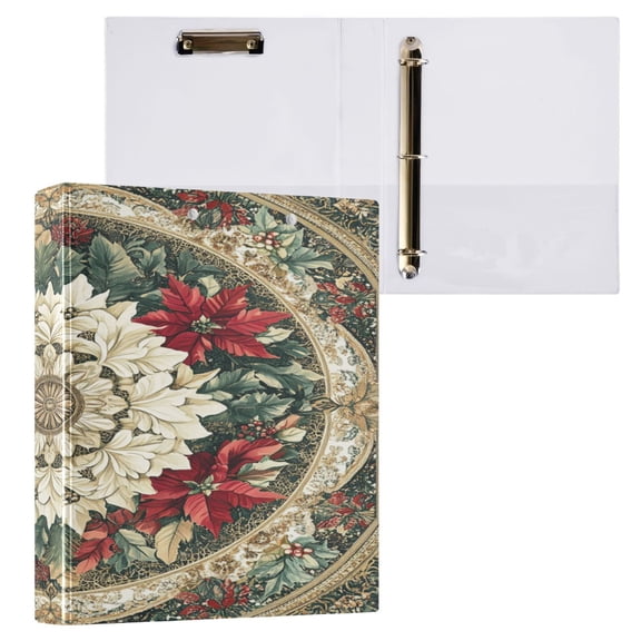 Ring Binders Floral Splendor Presentation1.5-inch, Slant Ring One-Touch