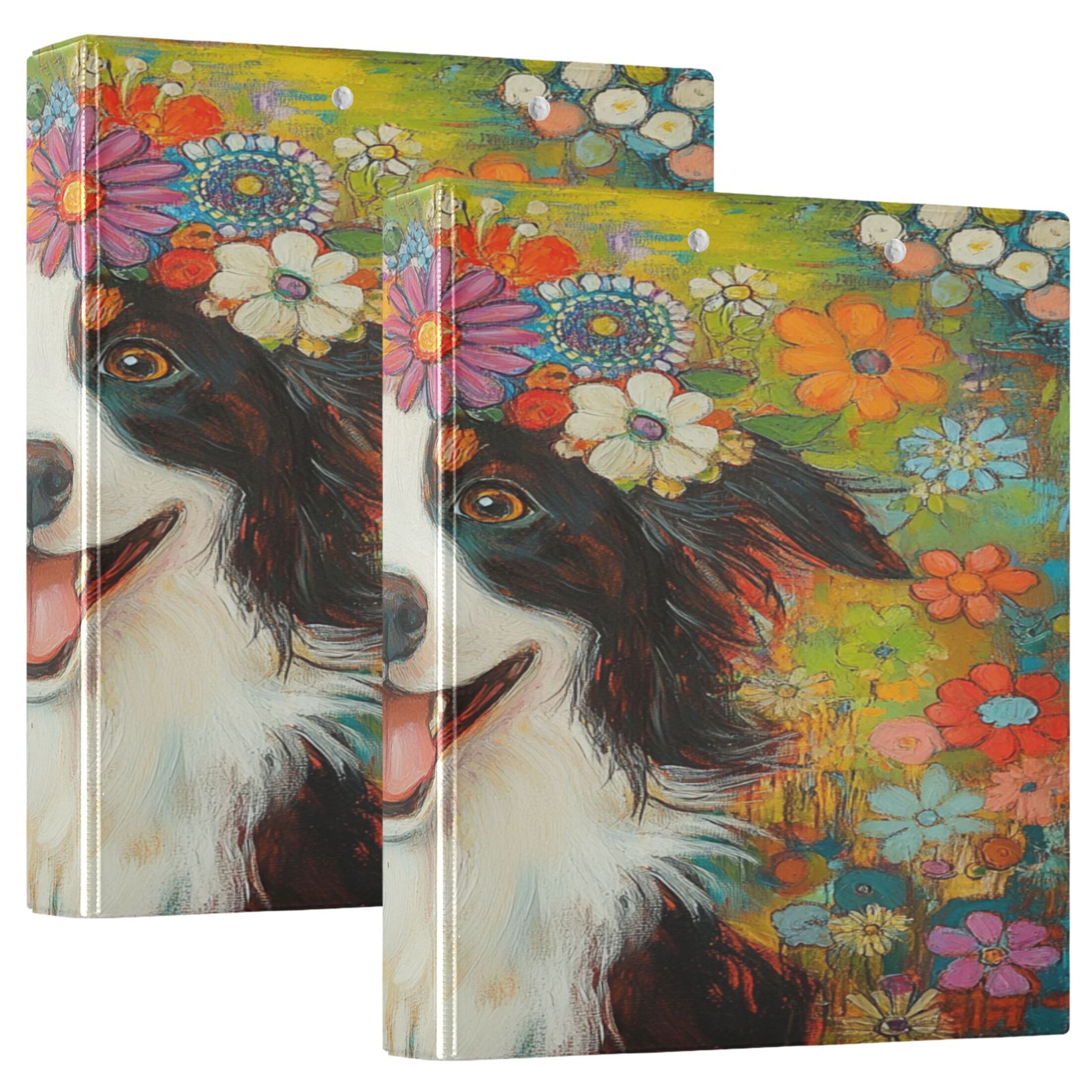 Ring Binders Fun Loving Dog Presentation1.5-inch, Slant Ring One-Touch ...
