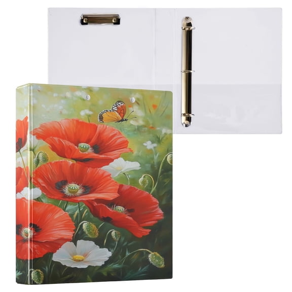 Ring Binders Garden Scene Presentation1.5-inch, Slant Ring One-Touch