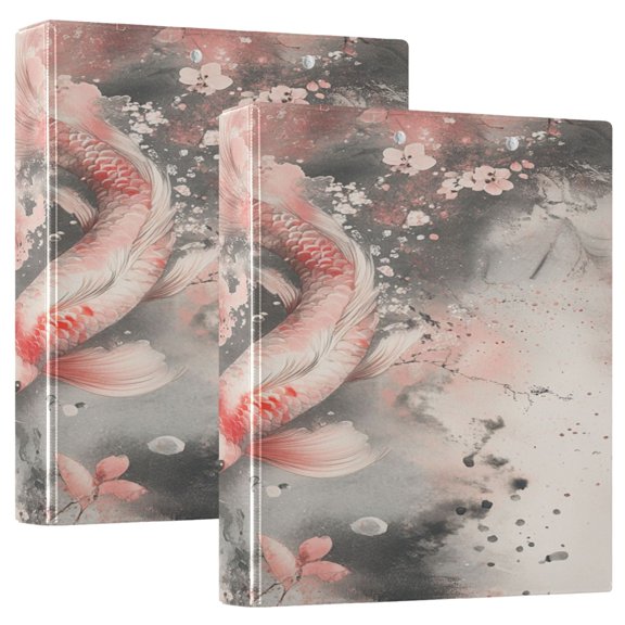 Ring Binders Goldfish Painting Presentation1.5-inch, Slant Ring One-Touch