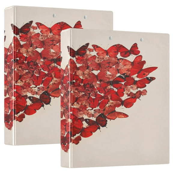 Ring Binders Heart Shaped Composition Presentation1.5-inch, Slant Ring One-Touch