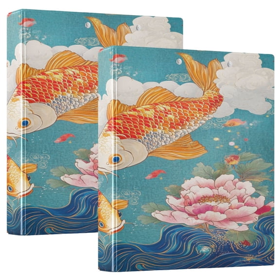Ring Binders Koi Dance Presentation1.5-inch, Slant Ring One-Touch