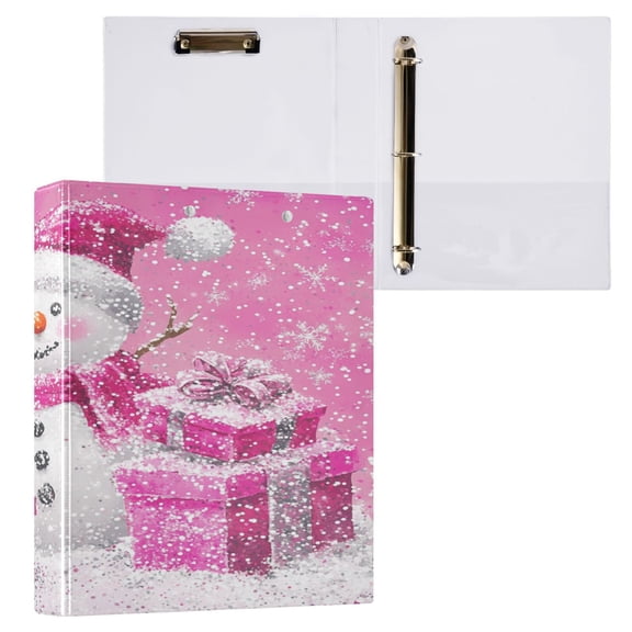 Ring Binders Pink Frosty Cheer Presentation1.5-inch, Slant Ring One-Touch