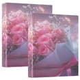 thumbnail image 1 of Ring Binders Pink Roses Bouquet with Lights Presentation1.5-inch, Slant Ring One-Touch, 1 of 9
