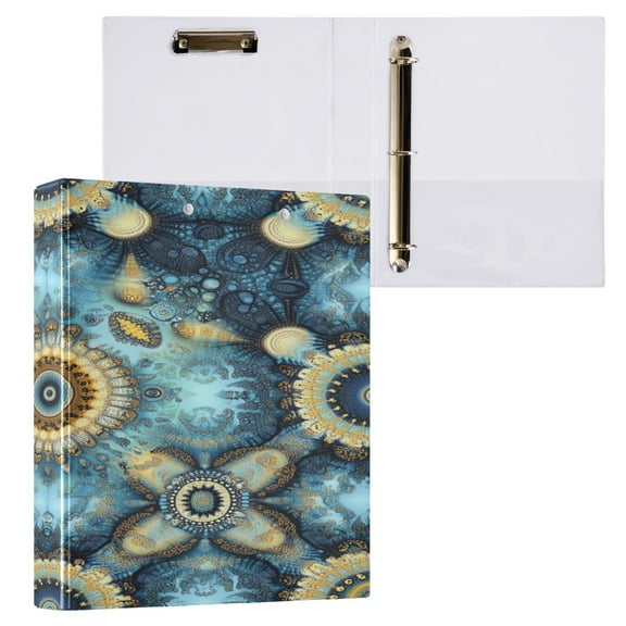 Ring Binders Spirals Of Serenity Presentation1.5-inch, Slant Ring One-Touch