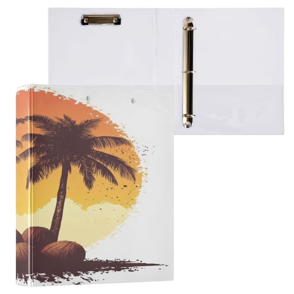 Ring Binders Sunset Coconut Presentation1.5-inch, Slant Ring One-Touch