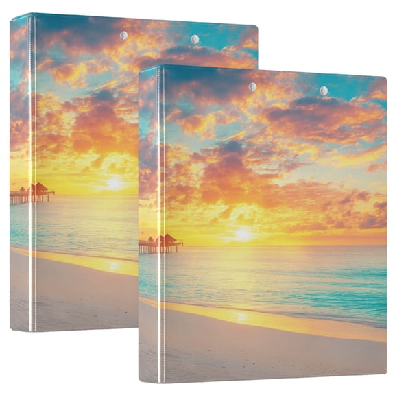 Ring Binders Sunset Presentation1.5-inch, Slant Ring One-Touch