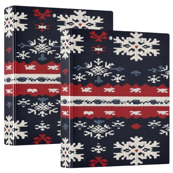 Ring Binders Traditional Geometric Textile Pattern Presentation1.5-inch, Slant Ring One-Touch