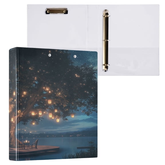 Ring Binders Tree with Lanterns by Lakeside Presentation1.5-inch, Slant Ring One-Touch