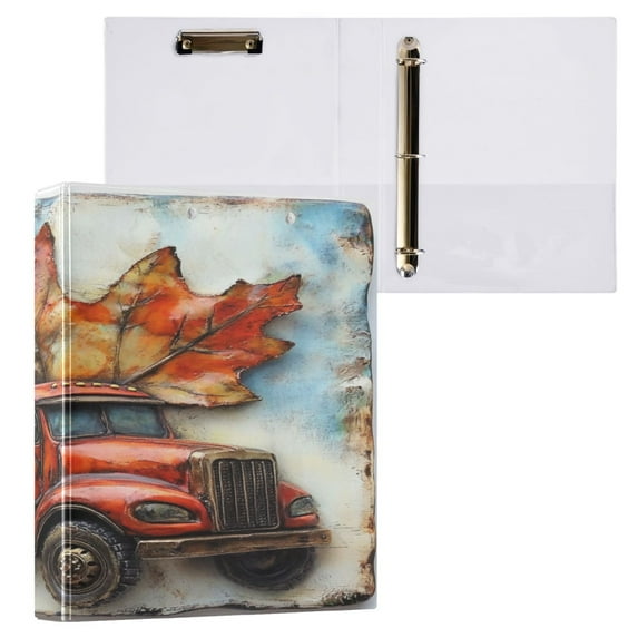 Ring Binders Truck with Large Maple Leaf Presentation1.5-inch, Slant Ring One-Touch