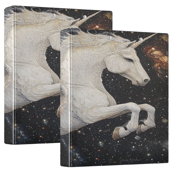 Ring Binders Unicorn Pegasus Presentation1.5-inch, Slant Ring One-Touch