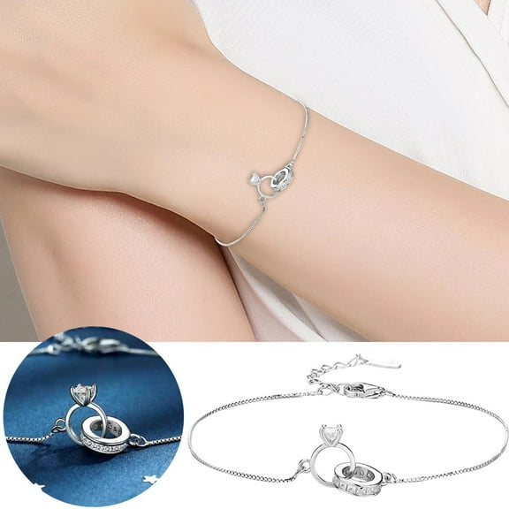 Ring Bracelet With Rings For Womens Design Versatile And Gold Jewelry For Women