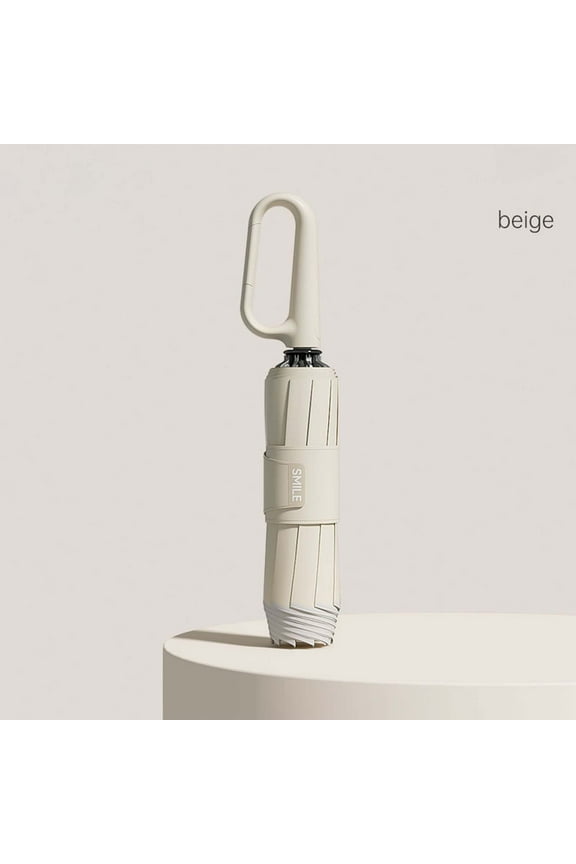 Ring Buckle Reverse Folding Umbrella, Reflective Safety Strip, Windproof Fiberglass Frame, Portable Travel, Rain Protection