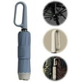 thumbnail image 1 of Ring Buckle Umbrella, 2025 Upgrade Windproof Reverse Folding Umbrella with Reflective Safety Strip Carabiner Handle, Portable Reverse Folding Automatic Umbrella with 10 Ribs for Sturdy Windproof, 1 of 8