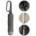 thumbnail image 1 of Ring Buckle Umbrella, 2025 Upgrade Windproof Reverse Folding Umbrella with Reflective Safety Strip Carabiner Handle, Portable Reverse Folding Automatic Umbrella with 10 Ribs for Sturdy Windproof, 1 of 8
