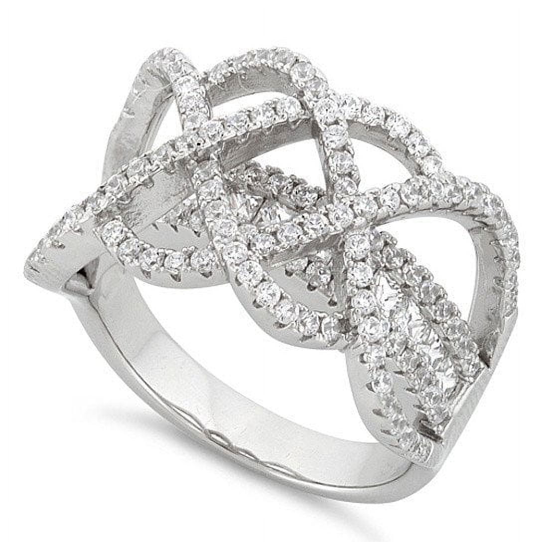 Ring Ceremony Double Infinity 2 In 1 CZ Ring - Walmart.com