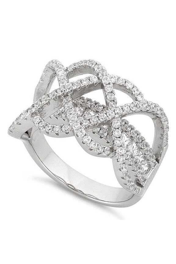 Ring Ceremony Double Infinity 2 In 1 CZ Ring
