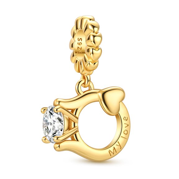 Ring Charm, Compatible with Most Bracelet, Charm for Bracelet