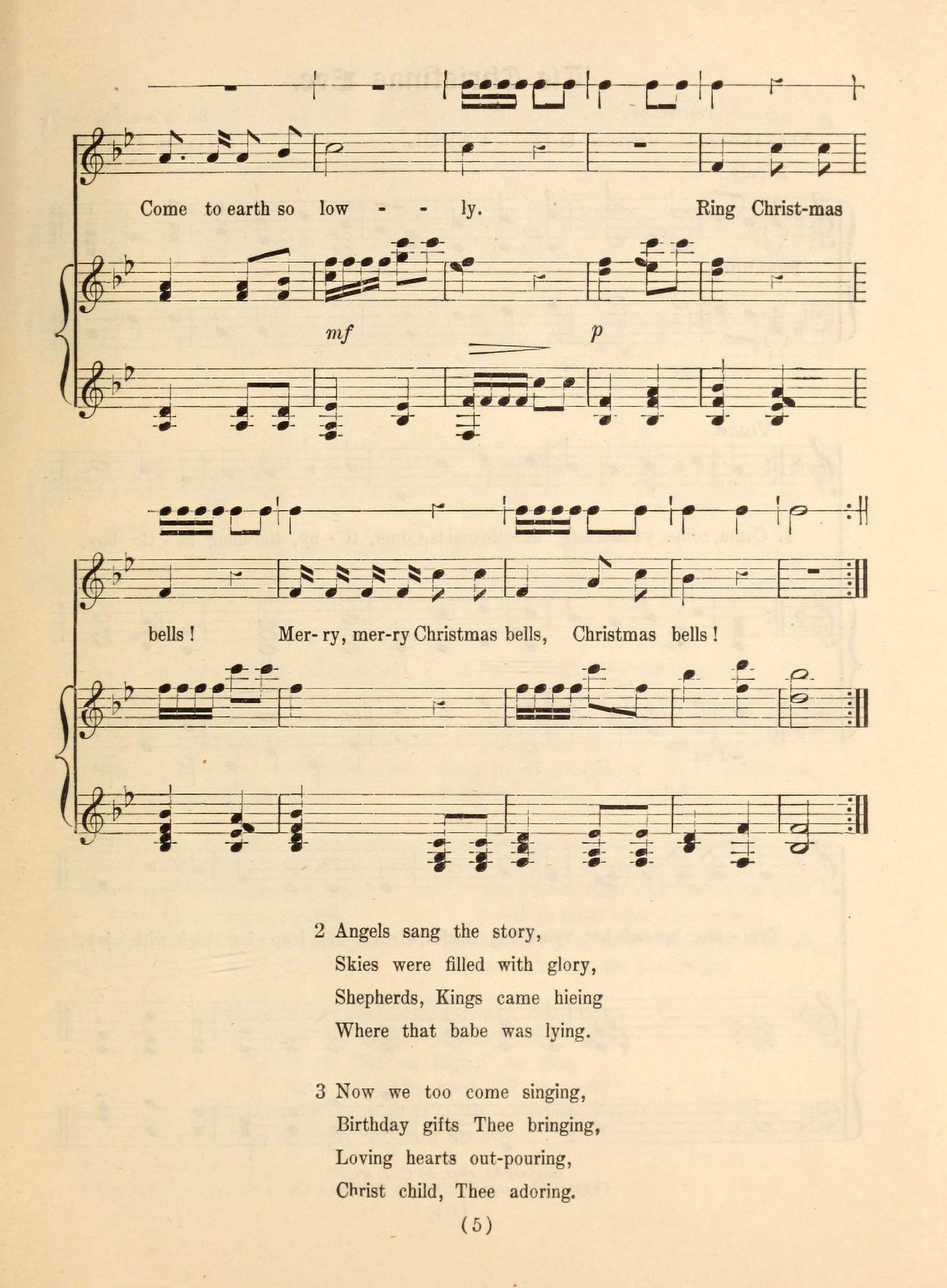 Ring Christmas Bells 2 Emmanuel A Christmas Carol Service 1915 Canvas Art - (24 x 36)