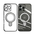 thumbnail image 1 of [Ring Compatible with MagSafe Invisible Stand] Magnetic for iPhone 16e Case, [Clear Back Non-Yellowing] [Look as Bare] Slim Transparent Case with Holder for Women Men Girls, Gray, 1 of 7