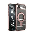 thumbnail image 1 of [Ring Compatible with MagSafe Invisible Stand] Magnetic for iPhone Air Case, [Clear Back Non-Yellowing] [Look as Bare] Slim Transparent Case with Holder for Women Men Girls, Rosegold, 1 of 6