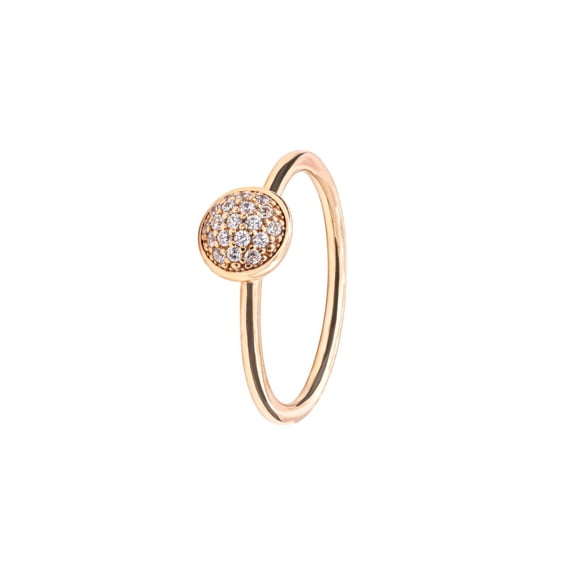 Ring Dazzling Droplet in 14K Gold w/Clear CZ Ring sz 50 150187CZ-50