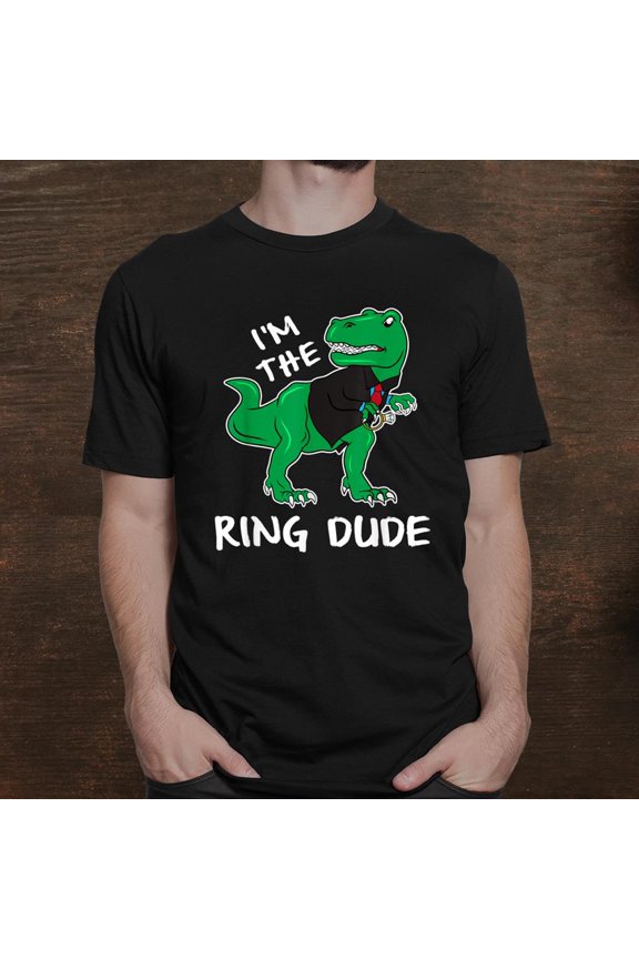 Ring Dude T Rex Wedding Graphic Design Everyday T-Shirt