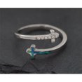 thumbnail image 1 of Ring-Eden Merry-Cross-Blue Opal Adjustible, 1 of 1